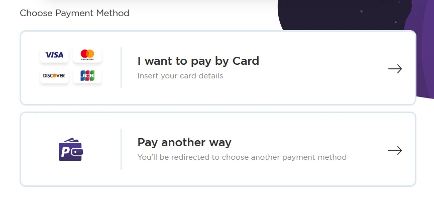 payment method